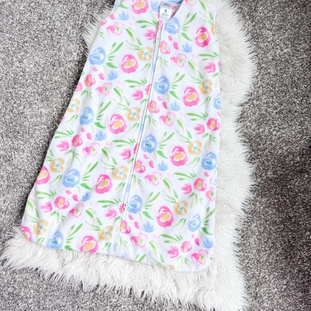 HALO Floral Fleece SleepSack Wearable Blanket 18-24M